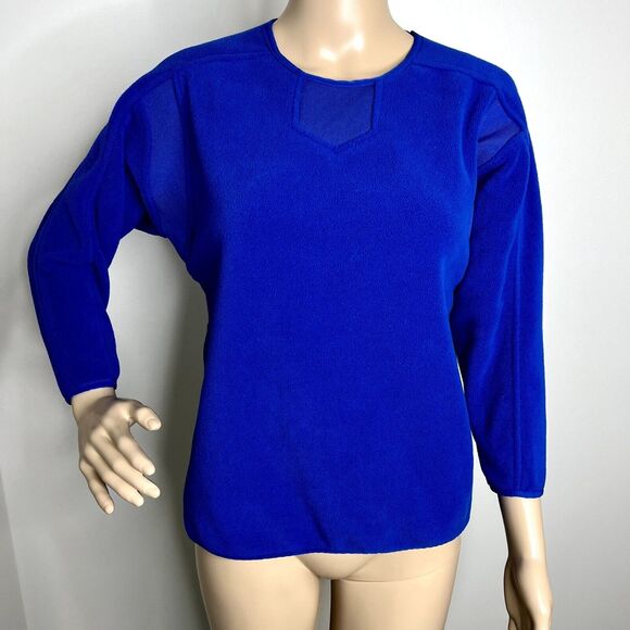 Acadia Blue Fleece Sweater - Picture 1 of 7